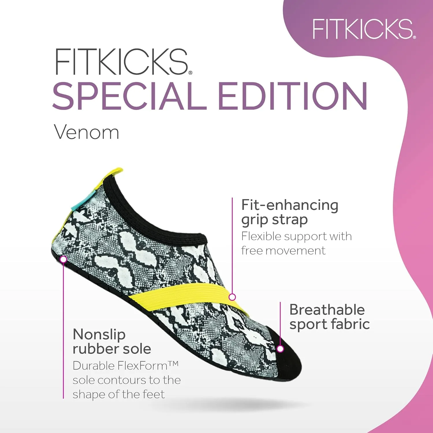 FITKICKS Original Women's Foldable Active Lifestyle Minimalist Footwear Barefoot Yoga Sporty Water Shoes