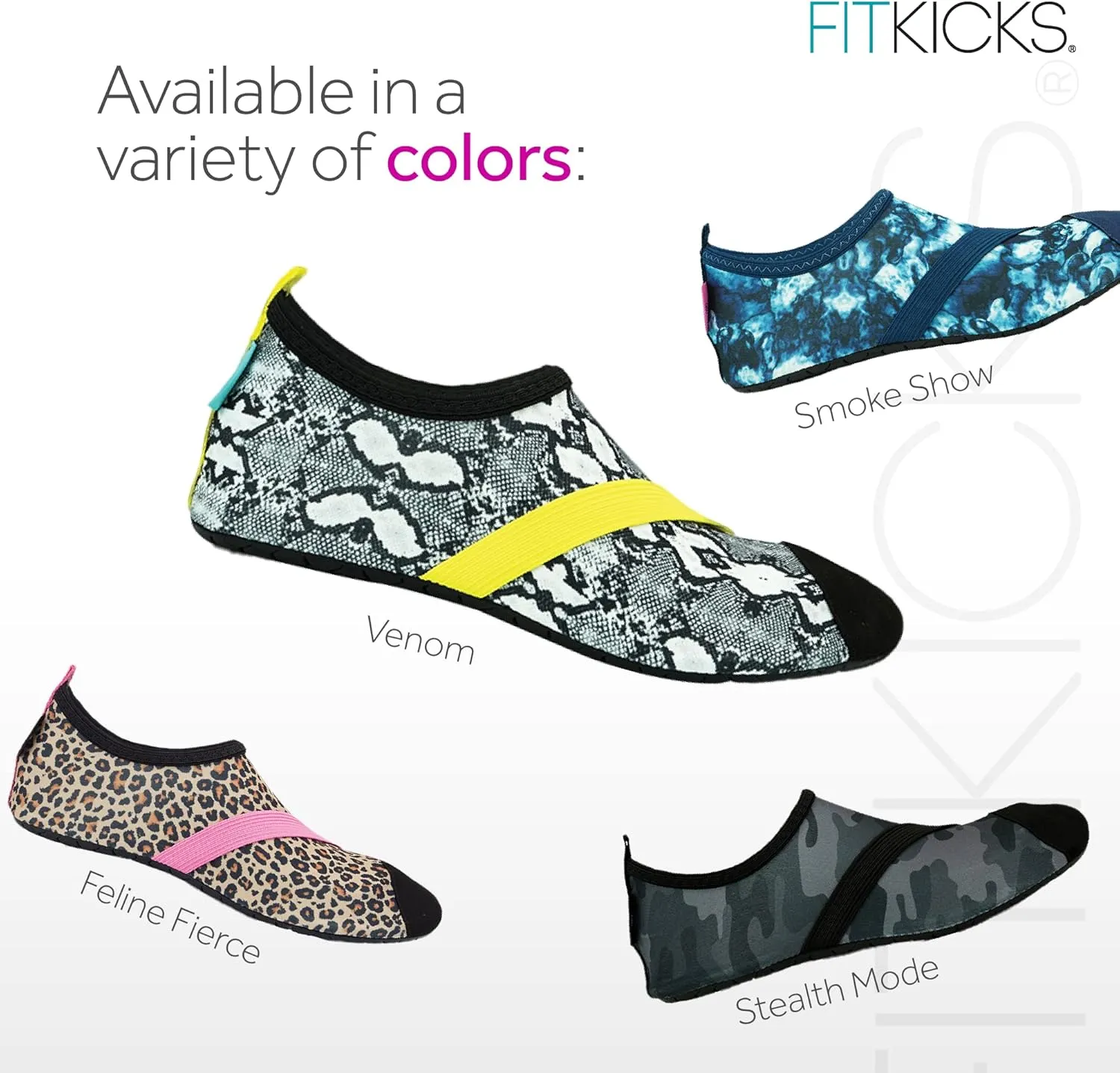 FITKICKS Original Women's Foldable Active Lifestyle Minimalist Footwear Barefoot Yoga Sporty Water Shoes