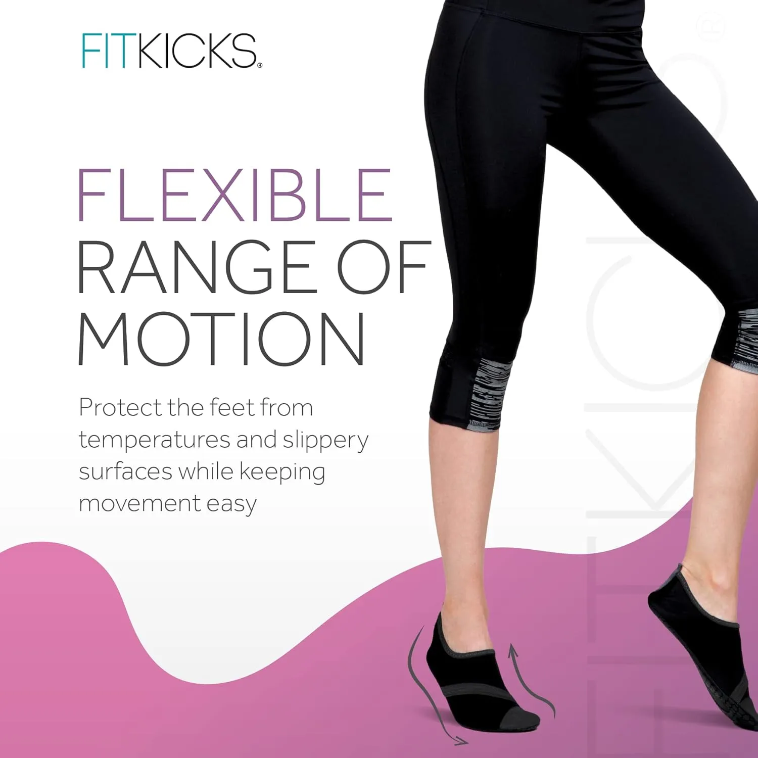 FITKICKS Original Women's Foldable Active Lifestyle Minimalist Footwear Barefoot Yoga Sporty Water Shoes