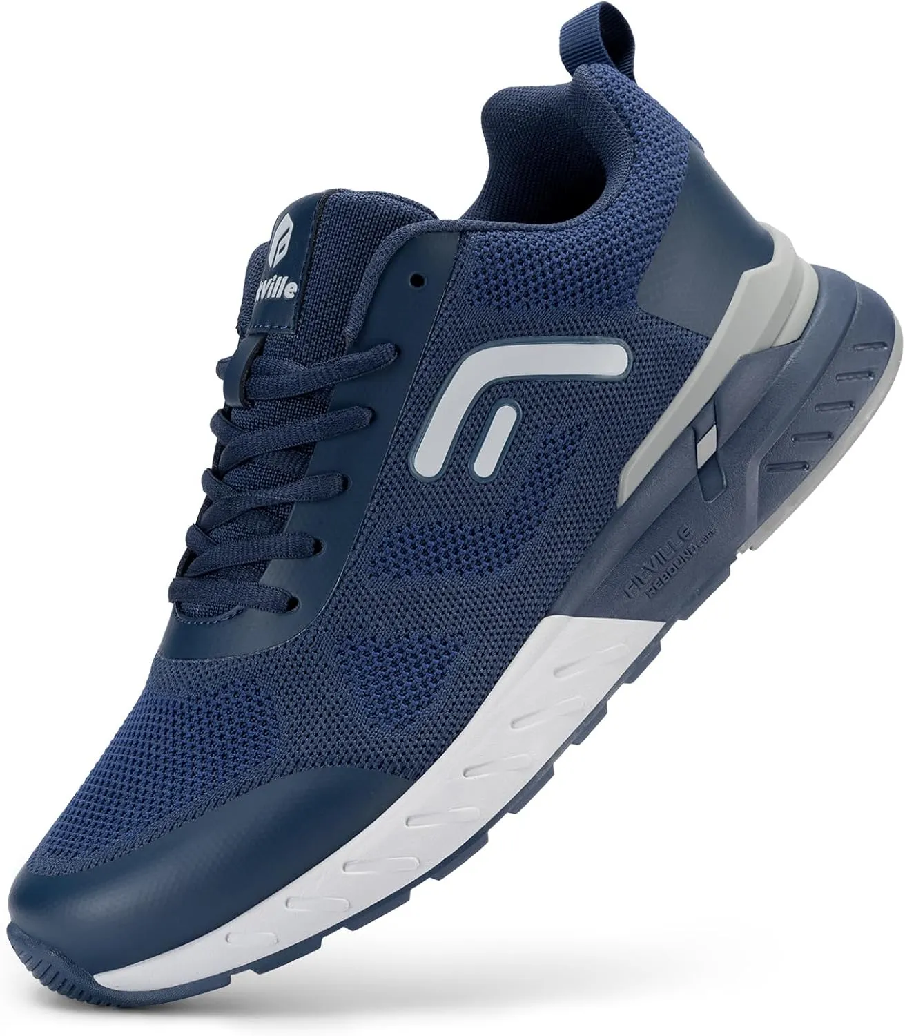 FitVille Men's Walking Shoes Wide Width, Wide Sneakers with Arch Support Orthopedic Shoes for Plantar Fasciitis Flat Feet Heel Pain Relief - Rebound Core V5