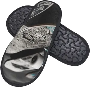 Fuzzy Slippers for Men Women Non-slip House Slippers Skate boards_79046072 Furry Slipper House Shoes for Indoor Outdoor
