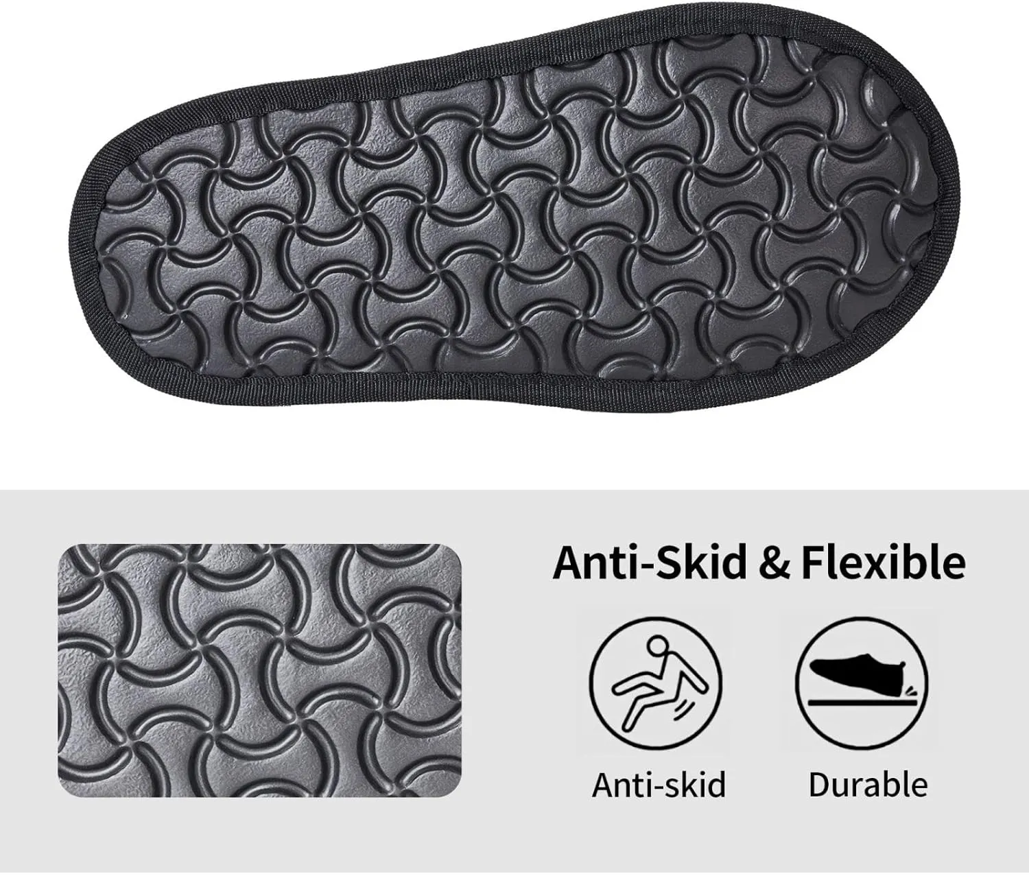 Fuzzy Slippers for Men Women Non-slip House Slippers Skate boards_79046072 Furry Slipper House Shoes for Indoor Outdoor