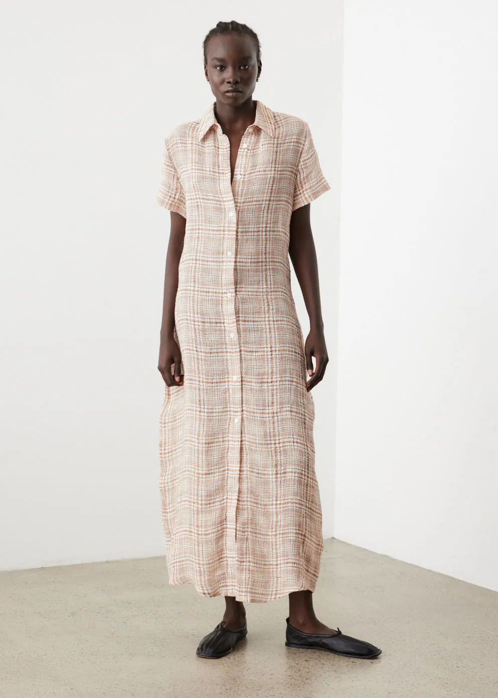 Gauze Shirt Dress