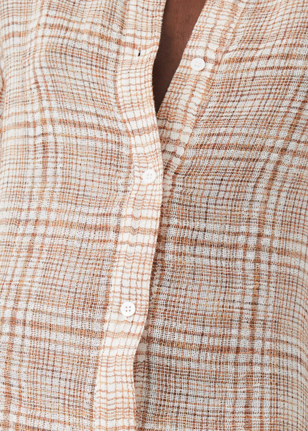 Gauze Shirt Dress