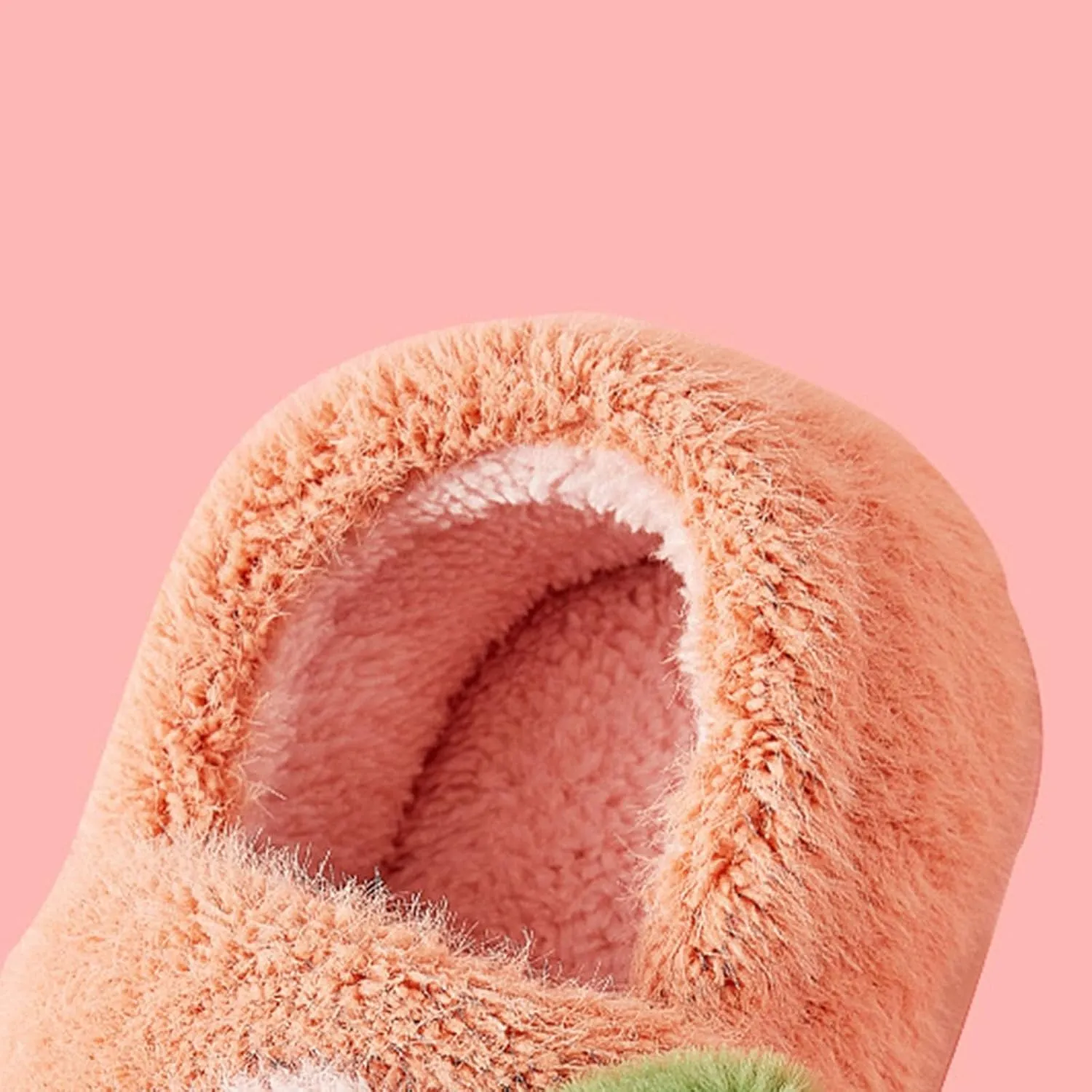 Girls Cute C??rtoon Fuzzy Slippers with Memory Foam Kids Plush Warm Winter House Shoes Toddler Crochet Unisex ??lats