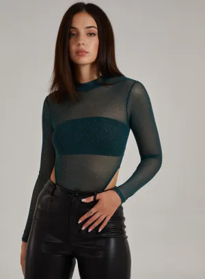 Glitter Long Sleeve Bodysuit