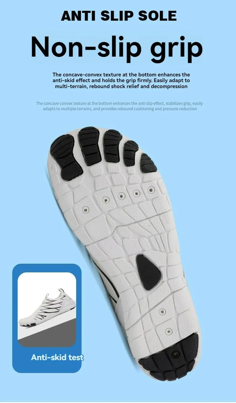 Grounded Footwear Barefoot Shoes Women Men, Hike Barefoot Pro Shoe with Wide Toe Box Healthy & Non-Slip Shoes Unisex Waterproof Breathable Hiking Walking Sneakers
