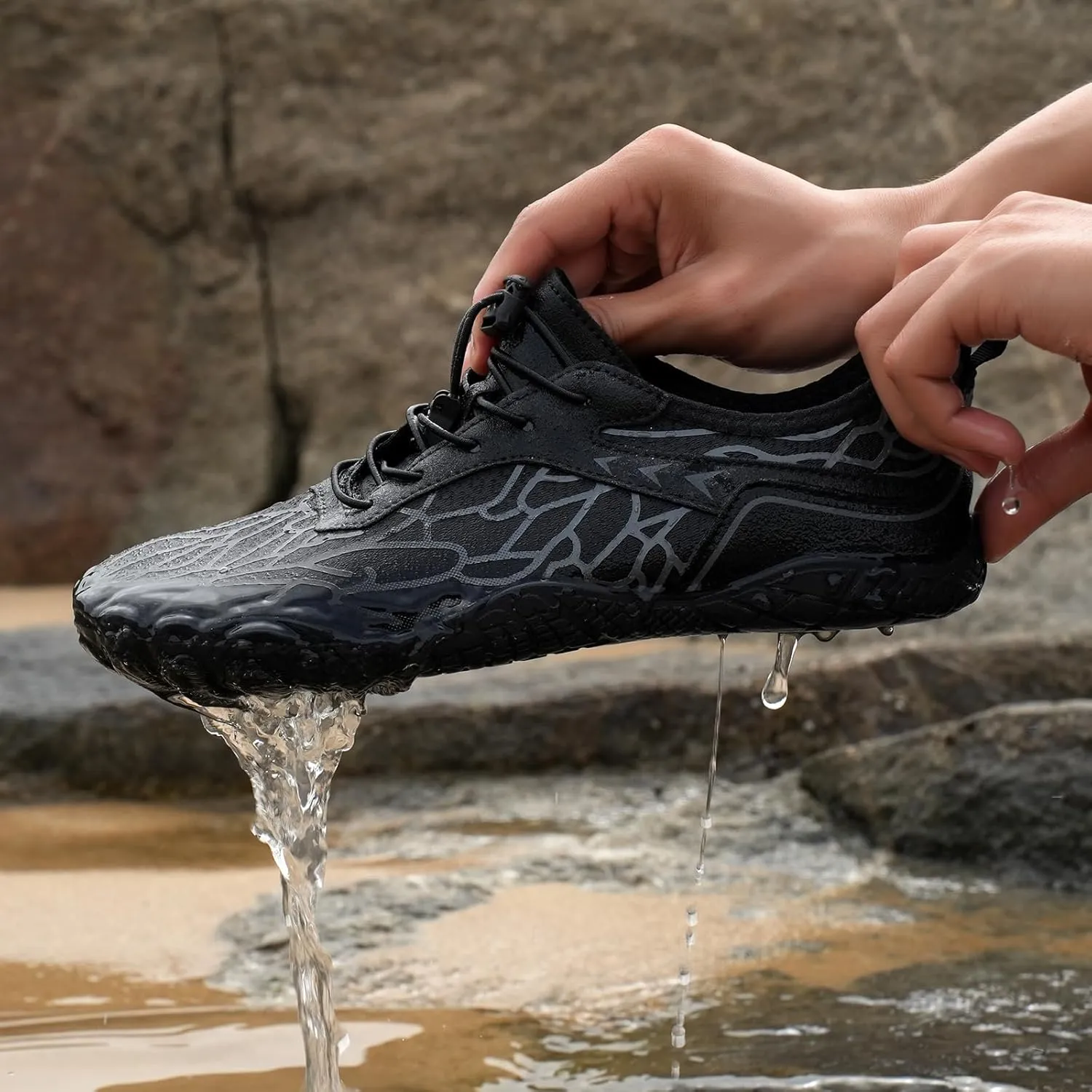 Grounded Footwear Barefoot Shoes Women&Men Neuropathy Hiking Footwear Barefoot Womens Shoes Non-Slip Outdoor Unisex Water Pro Beach Shoe Wide Toe Box Sneakers, Diabetic Shoe, Waterproof, Quick-Dry