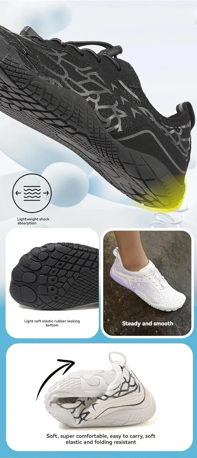 Grounded Footwear Barefoot Shoes Women&Men Neuropathy Hiking Footwear Barefoot Womens Shoes Non-Slip Outdoor Unisex Water Pro Beach Shoe Wide Toe Box Sneakers, Diabetic Shoe, Waterproof, Quick-Dry