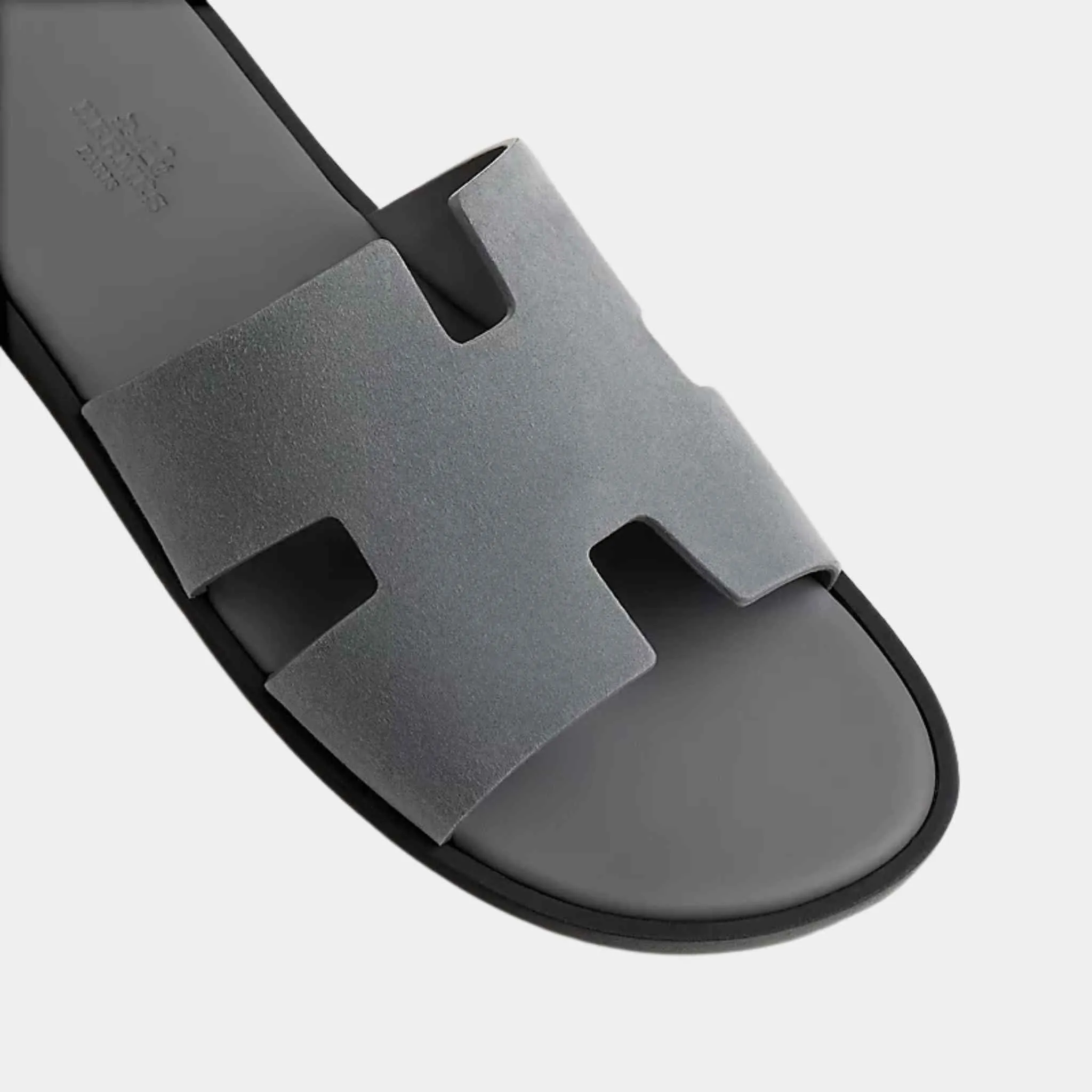 Hermes Izmir Sandals Storm Gray