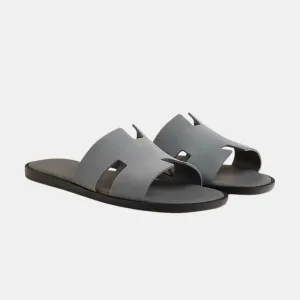 Hermes Izmir Sandals Storm Gray