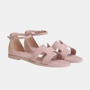 Hermes Santorini Sandals Pink Cancan