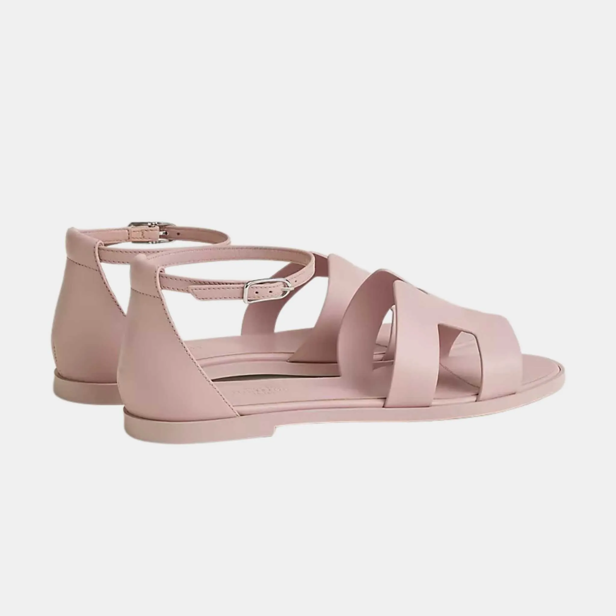 Hermes Santorini Sandals Pink Cancan