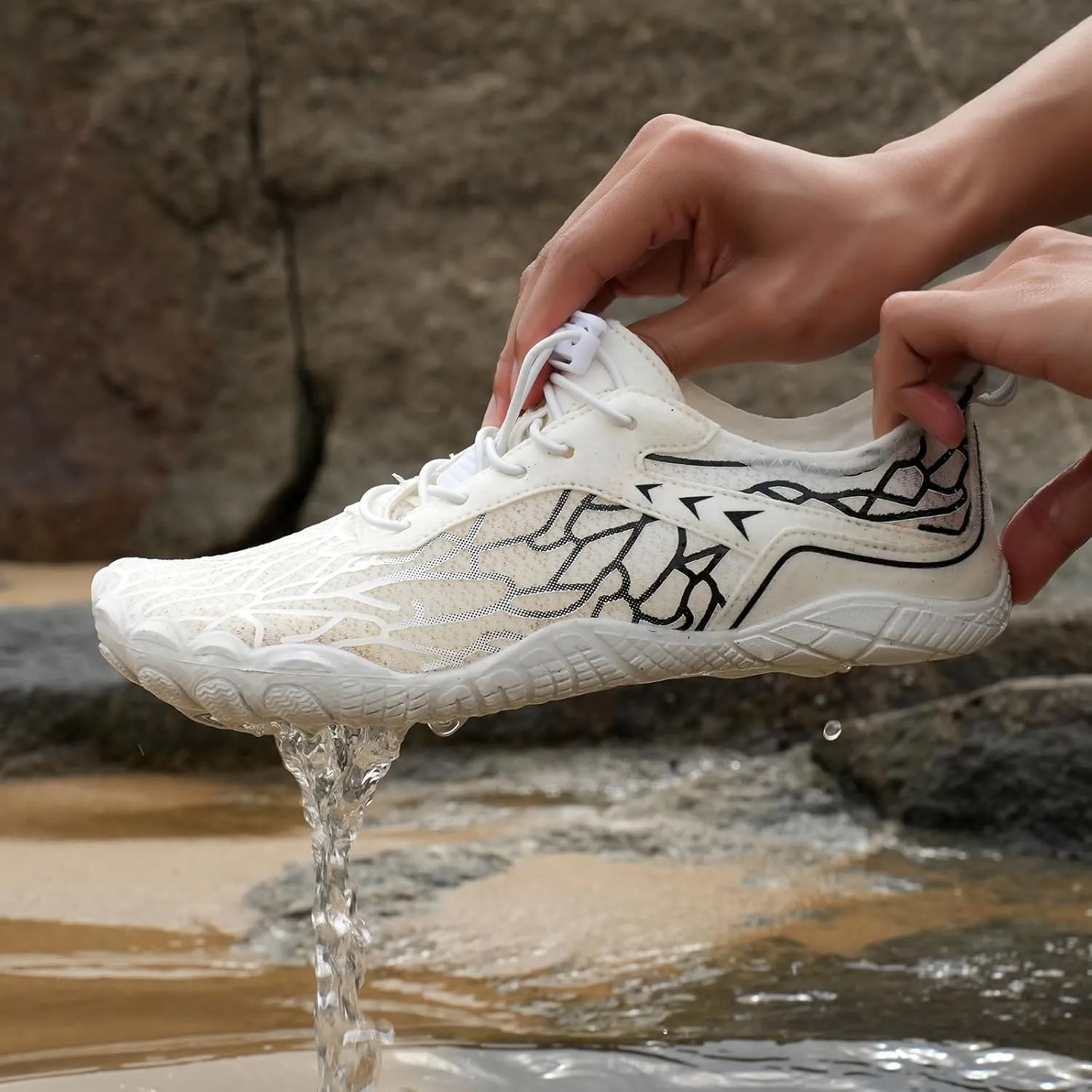 Hiking Footwear Barefoot Womens Shoes Non-Slip Outdoor Unisex Grounded Footwear Barefoot Shoes for Neuropathy Women&Men Water Pro Barefoot Wide Toe Box Sneakers Athletic Quick-Dry Beach Swim Yoga