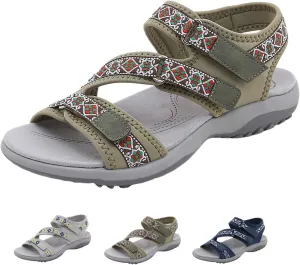 Hiking Sandals Women Comfort Summer Stylish Athletic Non-Slip Outdoor Walking Sandal for Outdoor Beach With Arch Support