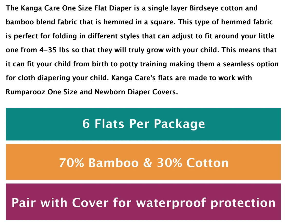 Kanga Care - Flats (6/Pack)