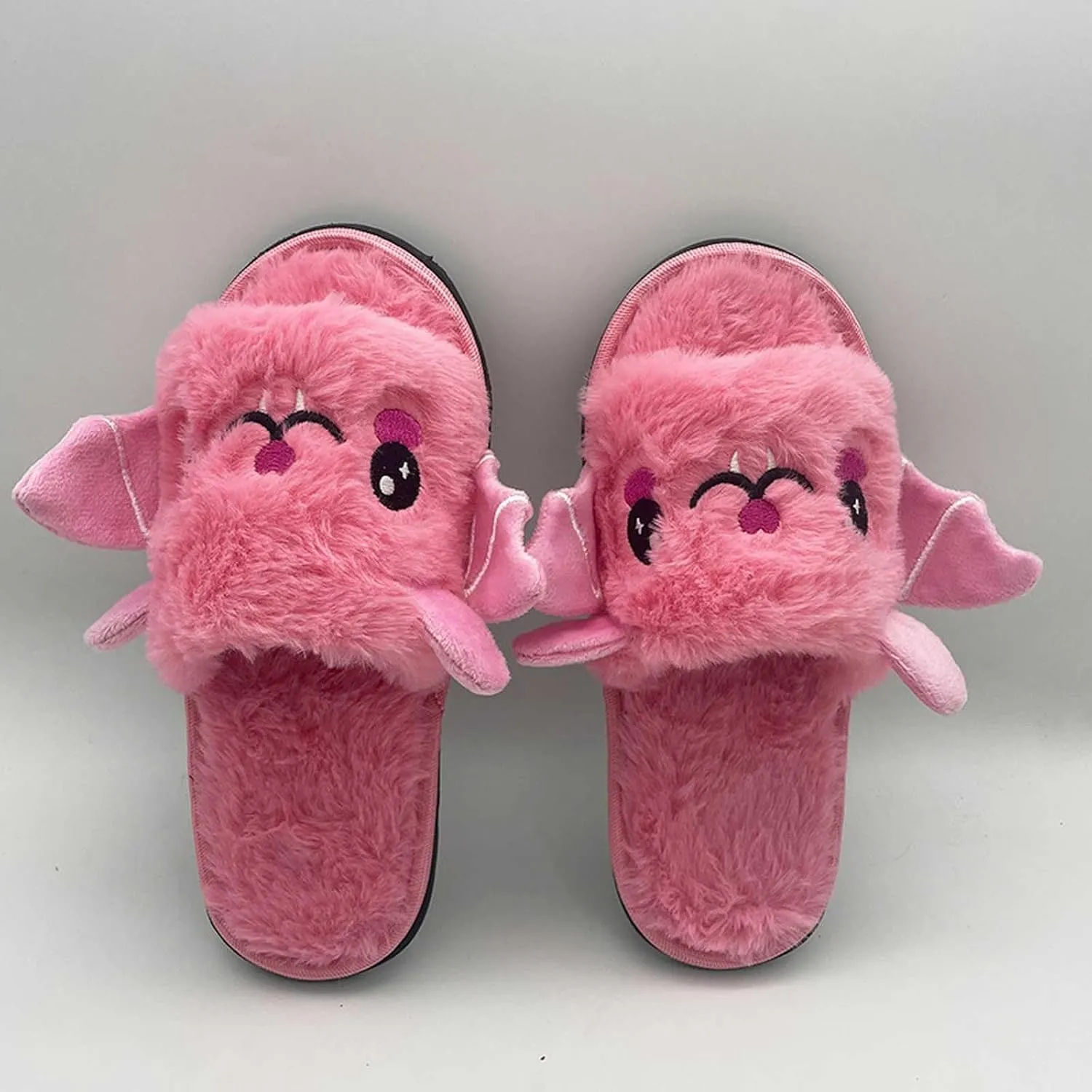 Kid Boys Girls Slippers Cute Bat Plush Slippers Halloween Party Indoor and Outdoor Slippers Toddlers 2
