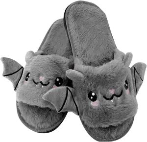 Kid Boys Girls Slippers Cute Bat Plush Slippers Halloween Party Indoor and Outdoor Slippers Toddlers 2