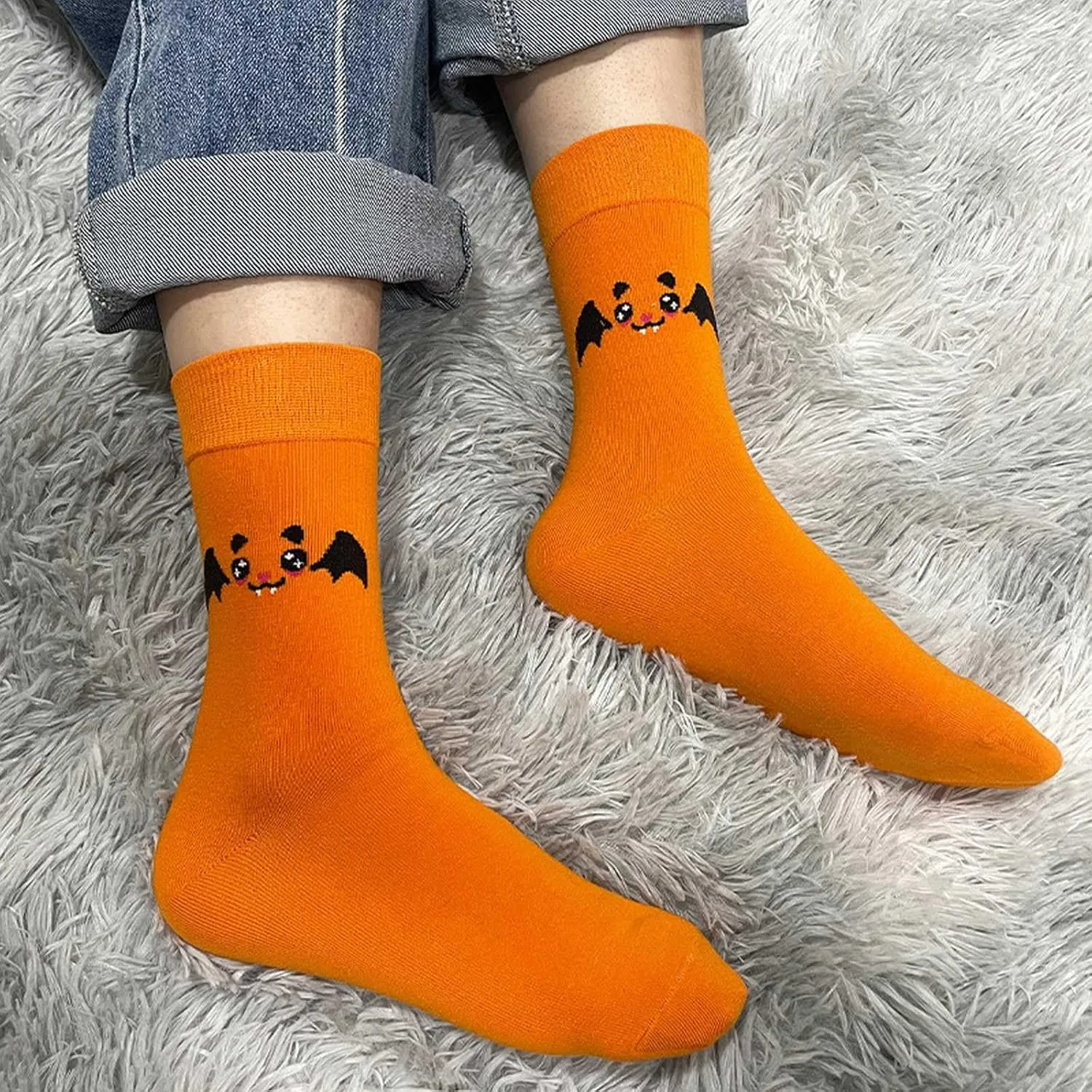 Kid Boys Girls Slippers Cute Bat Plush Slippers Halloween Party Indoor and Outdoor Slippers Toddlers 2