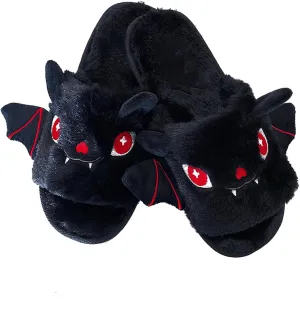 Kid Boys Girls Slippers Cute Bat Plush Slippers Halloween Party Indoor and Outdoor Slippers Toddlers 2
