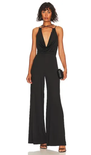 L'Academie Torin Jumpsuit in Black