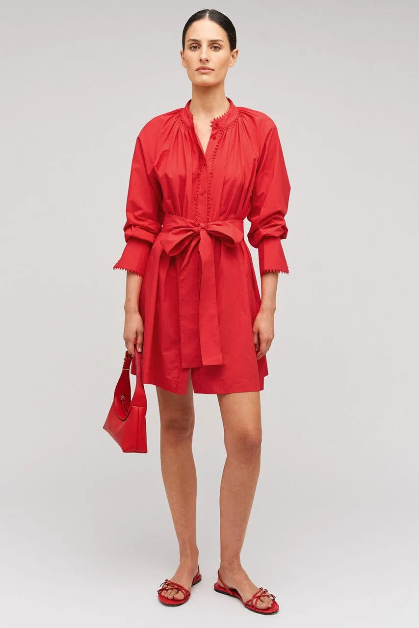 Lace Detail Smock Dress