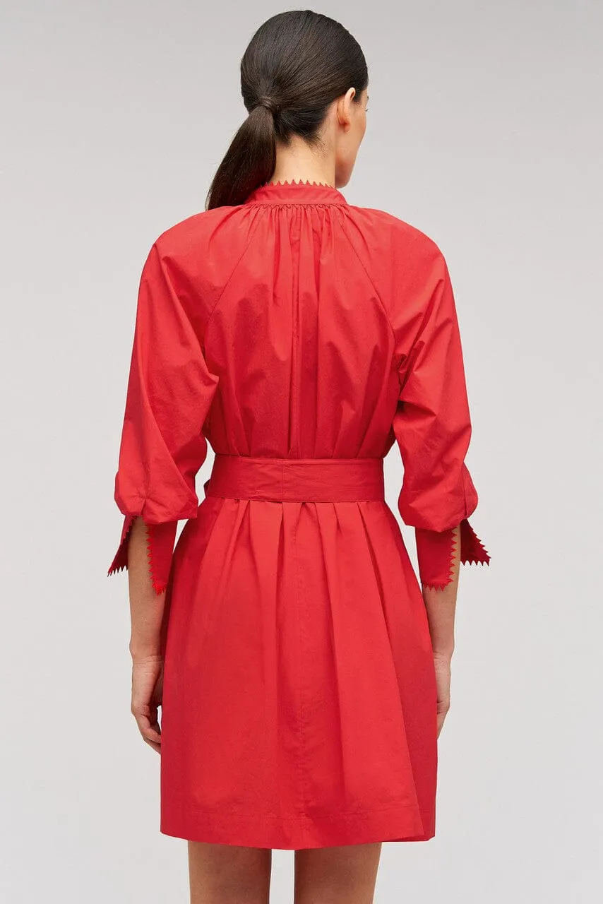 Lace Detail Smock Dress