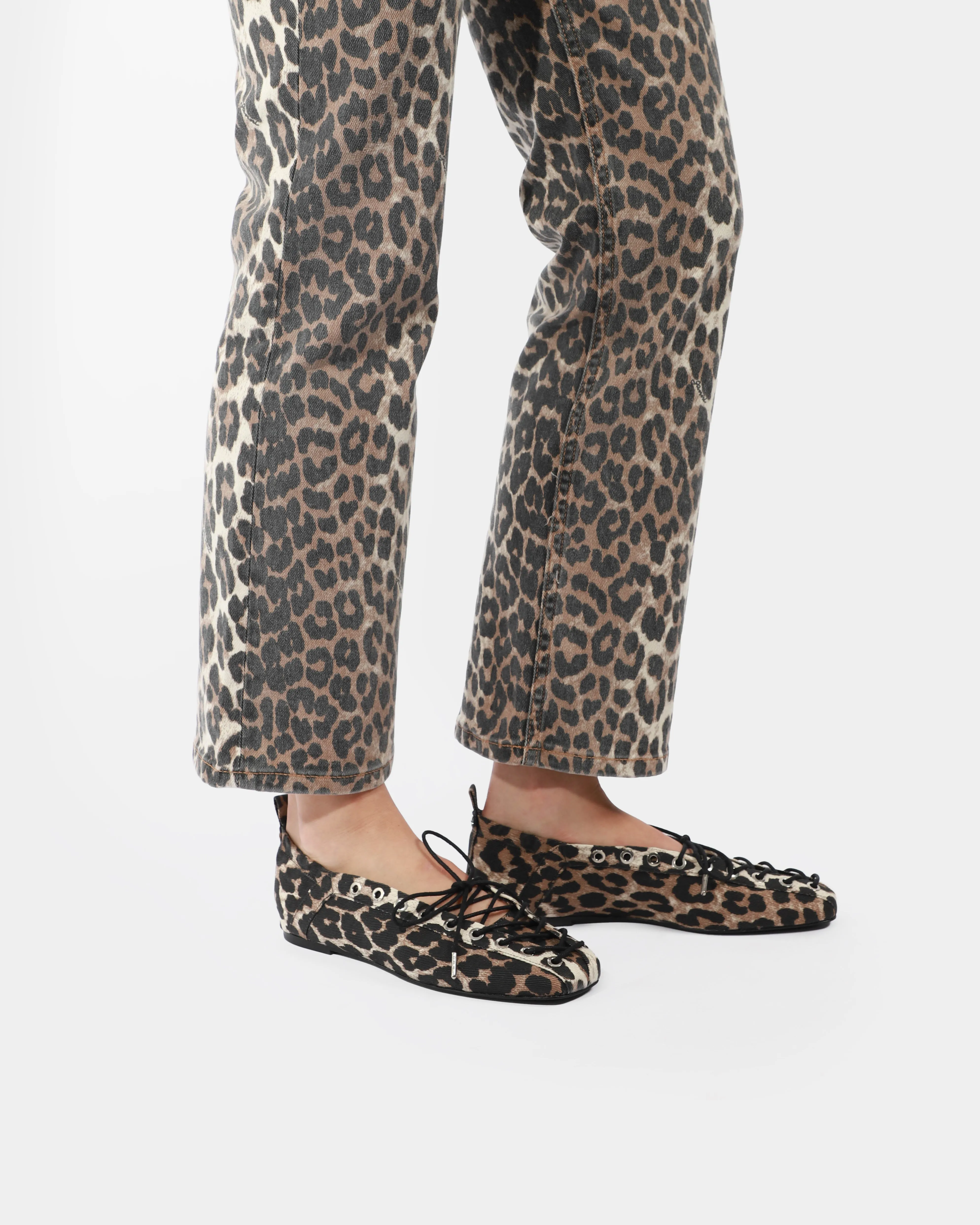 Lace-Up Ballet Flats