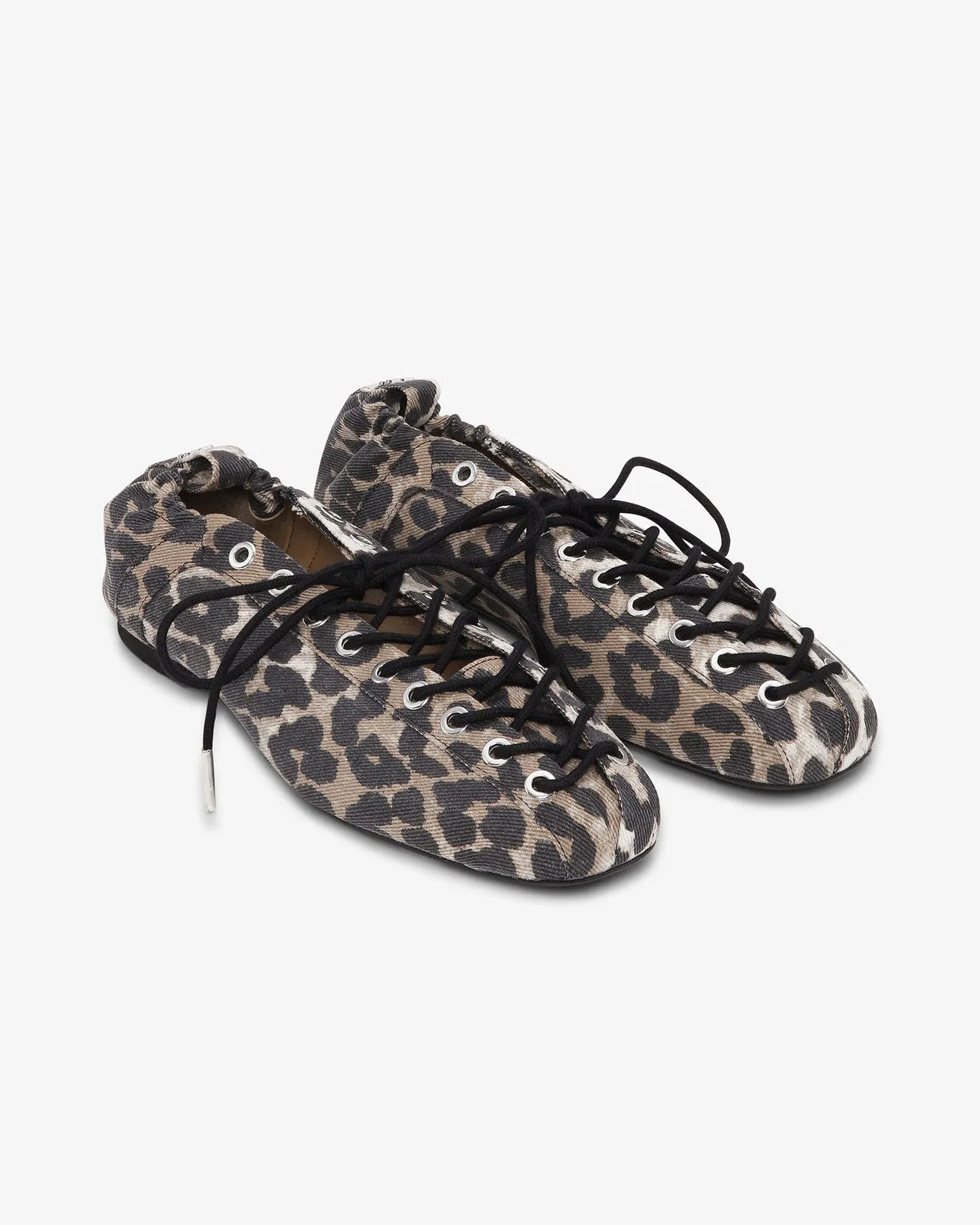 Lace-Up Ballet Flats