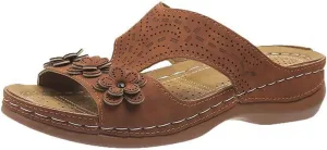 Ladmiple Womens Sandals Comfortable Walking Dressy Orthopedic Slippers Slip On Summer Orthotic Flip Flops With Arch Support