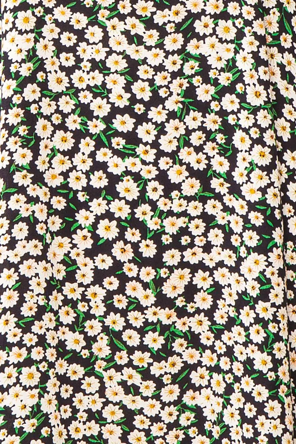 Laime | Short Black Floral Dress