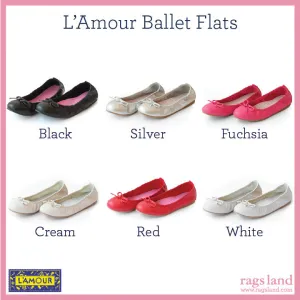 L'Amour Bow Ballet Flats