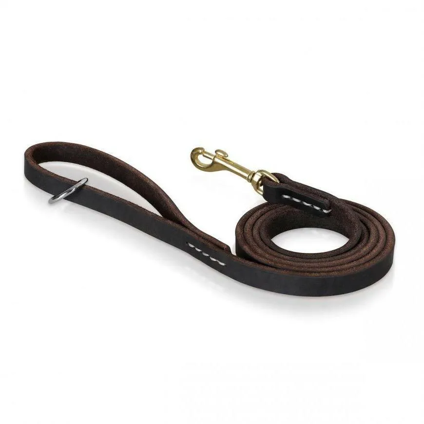 Latigo Leather Dog Leash- Saddle Stitch Finish (Limited Edition)