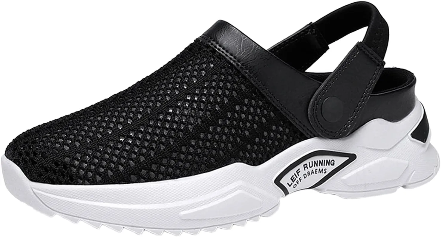 Men Casual Soft Flat Slippers Breathable Lightweight Walking Shoes Fashion Slides Slippers