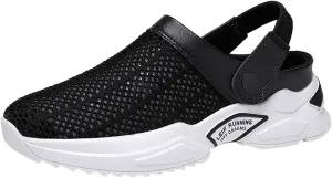 Men Casual Soft Flat Slippers Breathable Lightweight Walking Shoes Fashion Slides Slippers