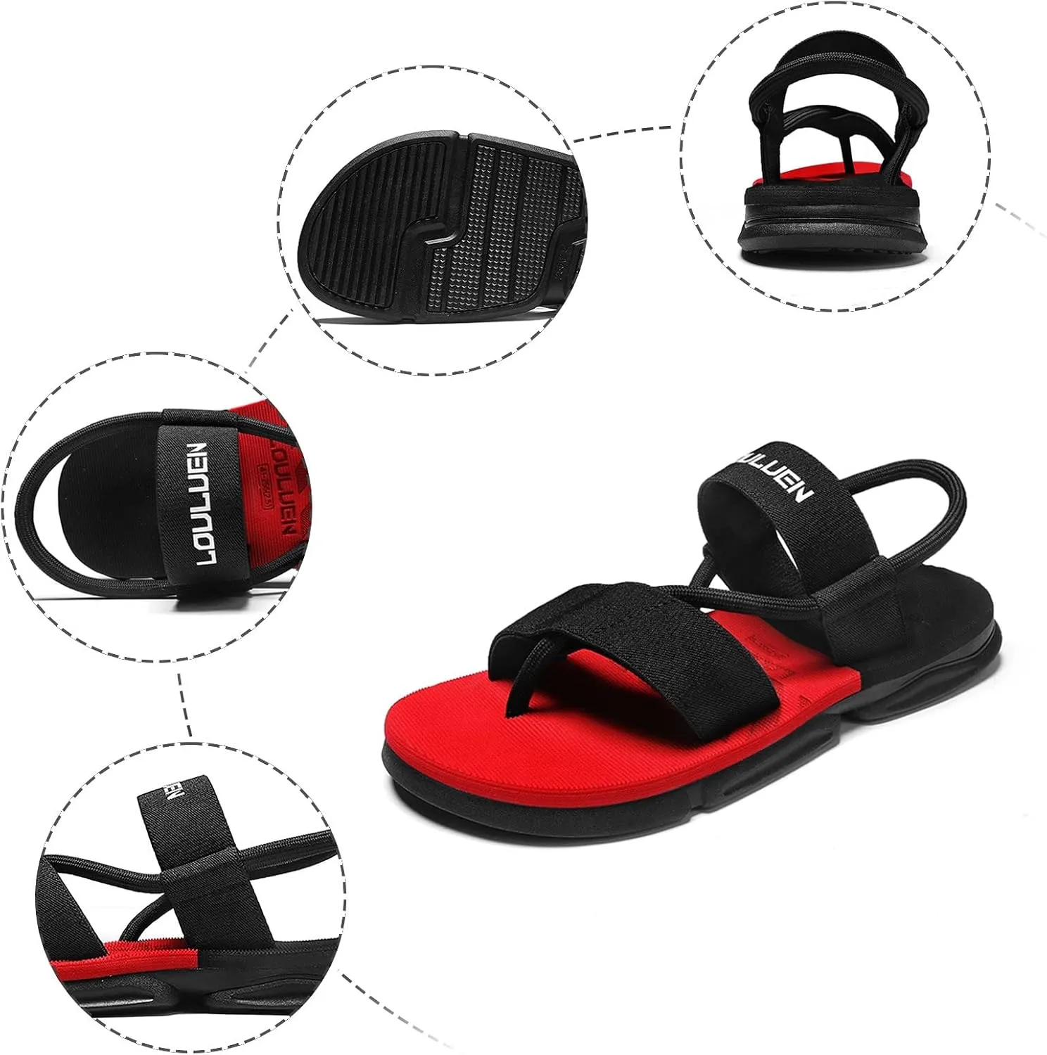 Mens Beach Sandals Sport Sandals Outdoor Hiking Sandal Barefoot Men Summer Beach Water Shoes