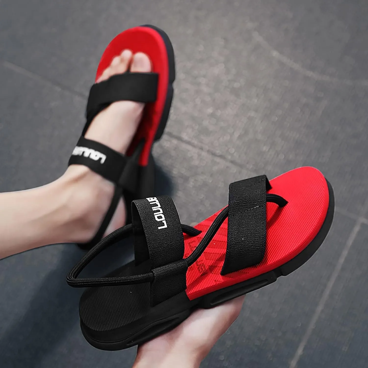 Mens Beach Sandals Sport Sandals Outdoor Hiking Sandal Barefoot Men Summer Beach Water Shoes