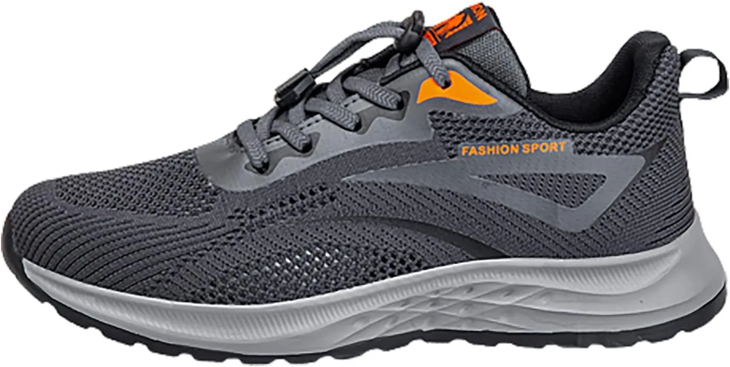 Men's Lightweight Cushion Sneakers Comfortable Breathable Stretch Canvas Slip On Sneaker Non Slip Walking Shoes