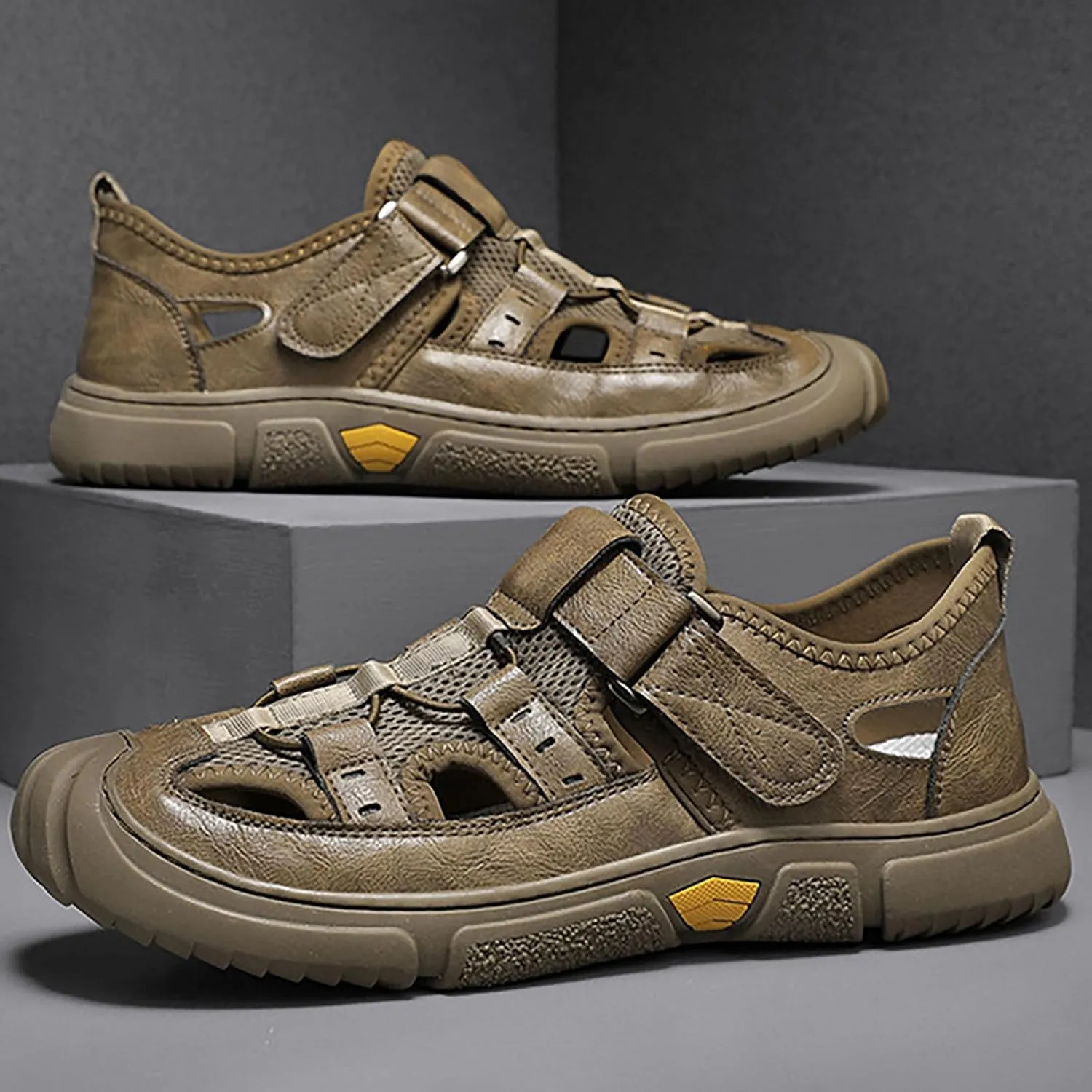 Men's Outdoor Casual Shoes Mesh Shoes Non Slip Breathable Sports Hiking Shoes Travel Hiking Shoes mens sandals