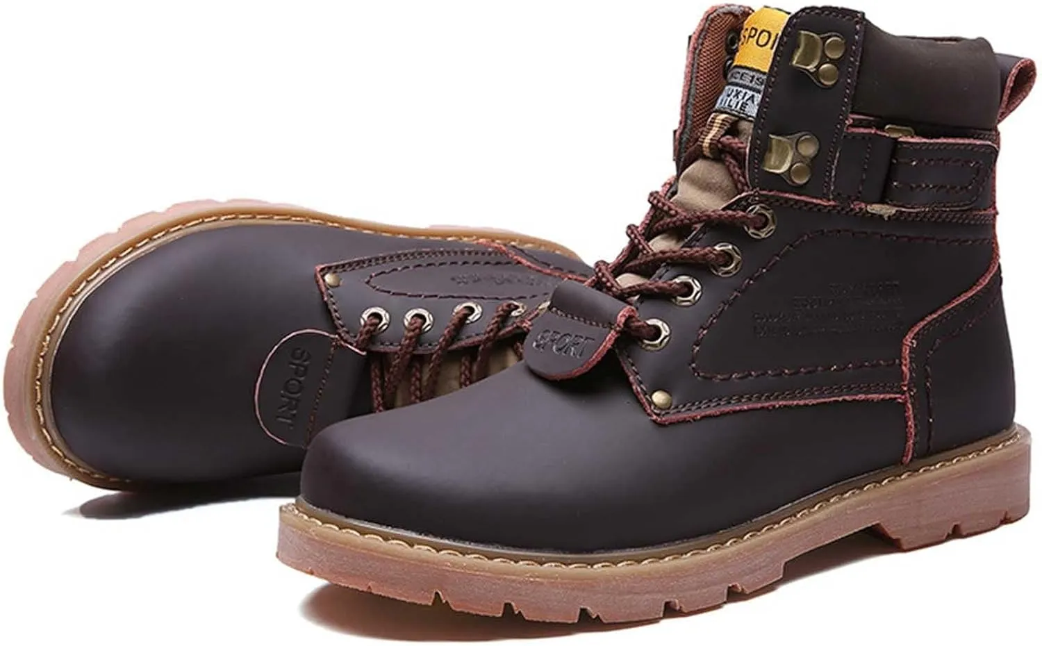 Men's Work Boots Slip On Hiking Sneakers Shoes Warm Women's Safety Shoes Business Casual Platform Sneakers Lightweight Safety Hike Grounded Footwear