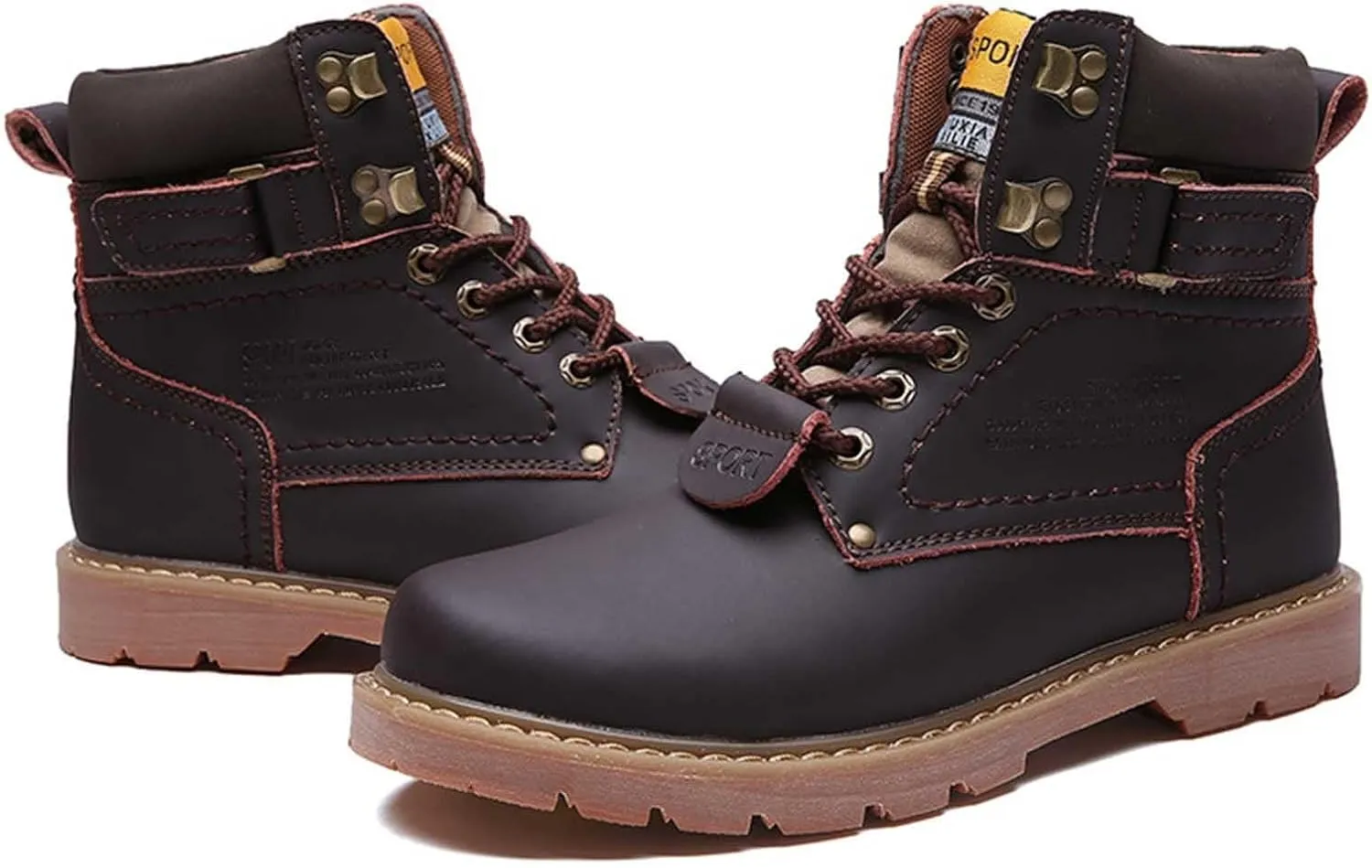 Men's Work Boots Slip On Hiking Sneakers Shoes Warm Women's Safety Shoes Business Casual Platform Sneakers Lightweight Safety Hike Grounded Footwear