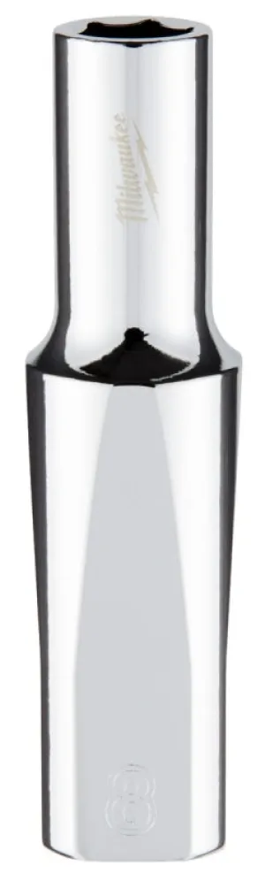 Milwaukee 45-34-9092 Socket, 8 mm Socket, 3/8 in Drive, 6-Point, Chrome Vanadium Steel, Chrome :CD: QUANTITY: 1