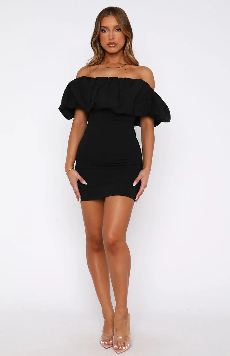 Need A Rush Mini Dress Black