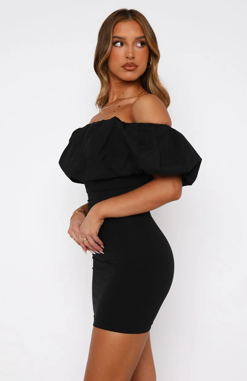 Need A Rush Mini Dress Black