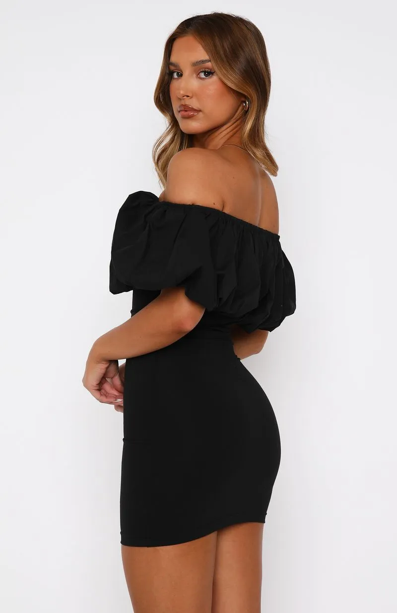 Need A Rush Mini Dress Black