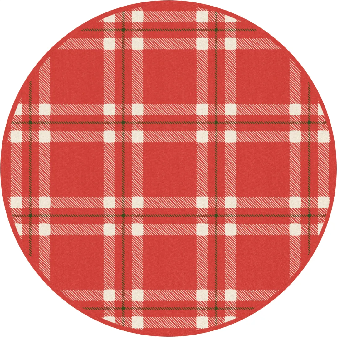 Noelle Coaster (Set of 8) | Red - Premium Vinyl Mat