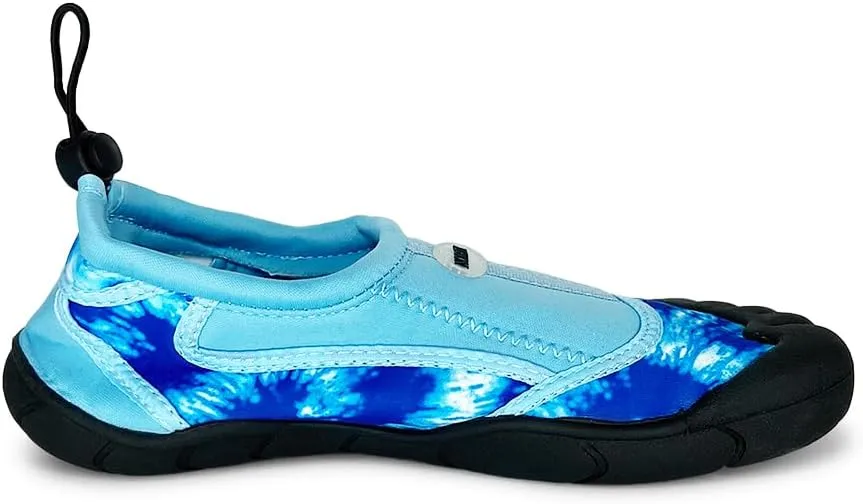NORTY - Big Boys Aqua Socks Wave Water Shoes - Waterproof Slip-Ons for Pool, Beach, Lake and Sport