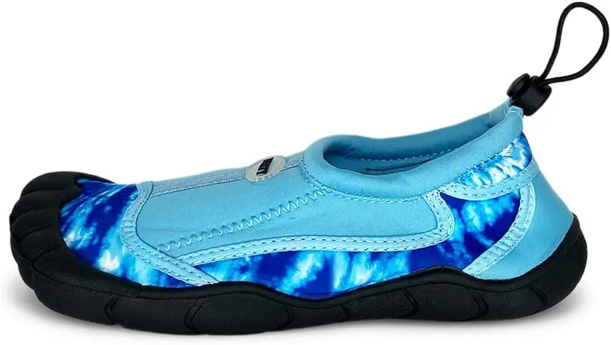 NORTY - Big Boys Aqua Socks Wave Water Shoes - Waterproof Slip-Ons for Pool, Beach, Lake and Sport