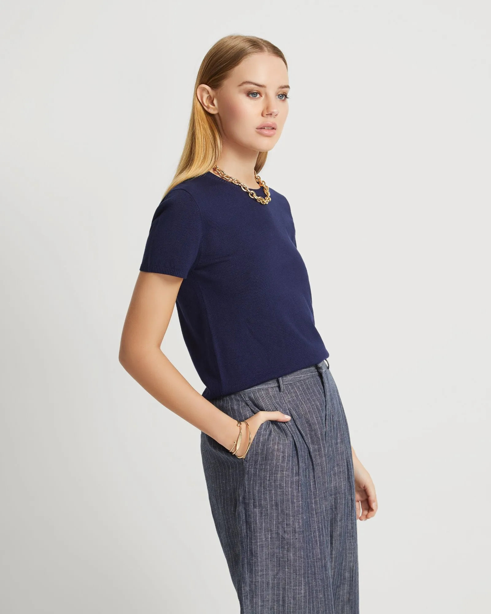 Olivia Crop Knit Top