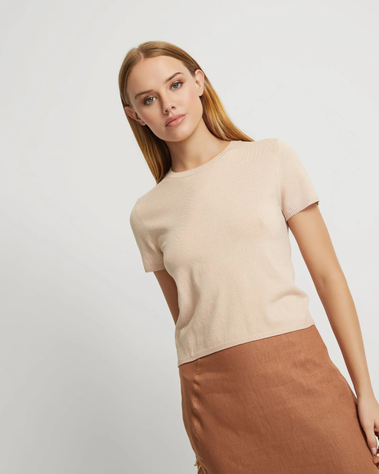 Olivia Crop Knit Top